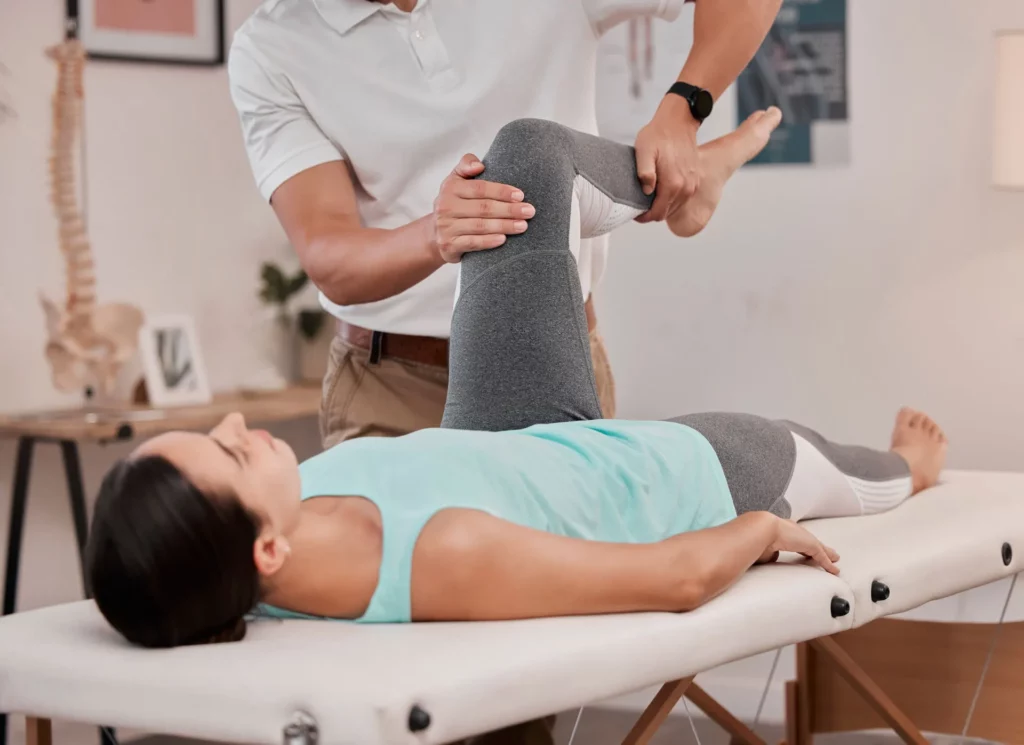 Home 4 leg physiotherapy and healthcare of woman at hosp 2023 11 27 05 06 57 utc